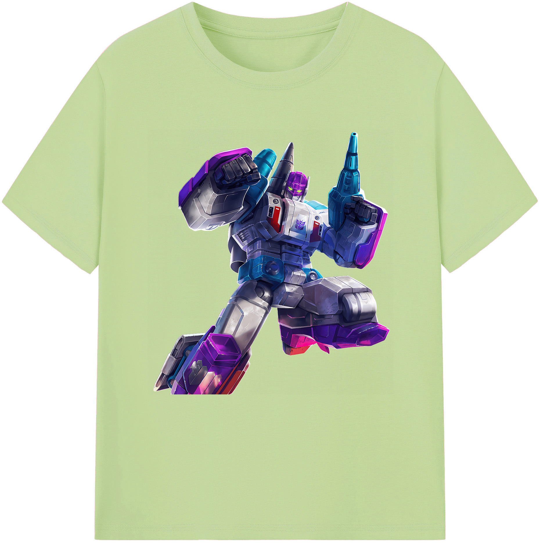 （画像用） Transformers トランスフォーマー 綿100％半袖Tシャツ（フロントプリント）